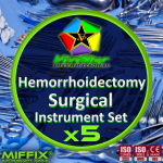 Hemorrhoidectomy Surgical Instruments Set hemorrhoidopexy polypectomy Thrombosed hemorrhoid excision Pack of 5Hemorrhoidectomy Surgical Instruments Set hemorrhoidopexy polypectomy Thrombosed hemorrhoid excision Pack of 5