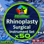 Rhinoplasty Surgical Instrument Set rhinoplasty septoplasty septorhinoplasty nasal osteotomies cartilage harvesting grafting alar base reduction Pack of 50