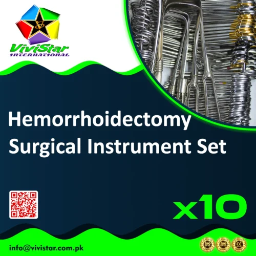 51 - Hemorrhoidectomy Surgical Instruments Set hemorrhoidopexy polypectomy Thrombosed hemorrhoid excision Pack of 10 Sets Hemorrhoidectomy Surgical Instruments Set hemorrhoidopexy polypectomy Thrombosed hemorrhoid excision Pack of 10 Sets