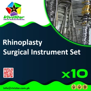 Rhinoplasty Surgical Instrument Set rhinoplasty septoplasty septorhinoplasty nasal osteotomies cartilage harvesting grafting alar base reduction Pack of 10 Sets