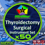 thyroidectomy Surgical Instrument Set hemithyroidectomy, subtotal thyroidectomy, parathyroid exploration and excision, central neck dissection, reoperative thyroid surgery Pack of 50