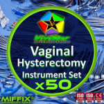 vaginal hysterectomy Surgical Instrument Set , vaginal-assisted hysterectomy, uterine prolapse correction, cystocele and rectocele repair, uterine fibroid management surgery Pack of 50
