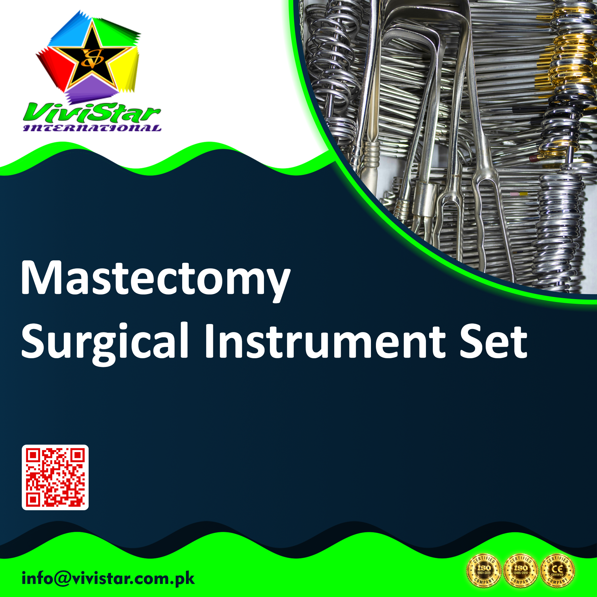 Mastectomy Surgical Instrument Set skin nipple-sparing breast-conserving procedures axillary lymph node dissection oncoplastic breast cancer management Allis Pean Foerster