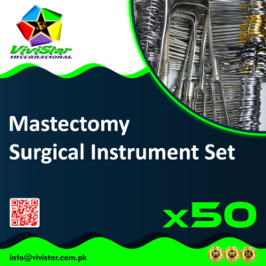 Mastectomy Surgical Instrument Set skin nipple-sparing breast-conserving procedures axillary lymph node dissection oncoplastic breast cancer management Mayo Pean Foerster Pack of 50 Sets