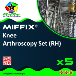 Knee Arthroscopy Set- Duckbill Punch Rotary Scissor Suture Forceps-Straight-Arthroscopic-Endoscopy-Handle-Acufex-Silcut-Ring-Surgery Aligator Pack of 5