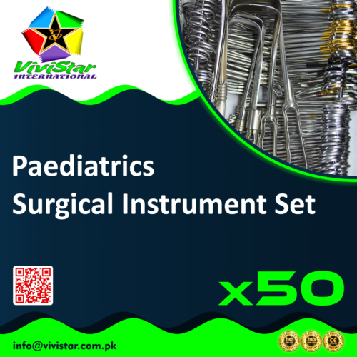 80 - Paediatrics Surgical Instrument Set Appendectomies splenectomies cholecystectomies Ovarian cystectomies endometriosis abdominal surgery Pack of 50 Sets Paediatrics (Peads) Surgical Instrument Set general surgery, neonatal, soft tissue procedures, abdominal interventions, urological minor orthopedic Circumcision Tissue Babcock Metzenbaum Scissors Balfour Clamps Pack of 50 Sets