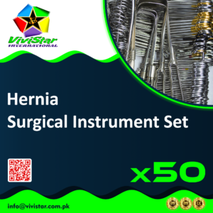 Hernia Surgical Instrument Set abdominal wall repair inguinal hernia umbilical hernia femoral tissue dissection Mayo Pean Foerster Kelly forceps TC Russian Backhaus Lahey Metz Pack of 50 Sets