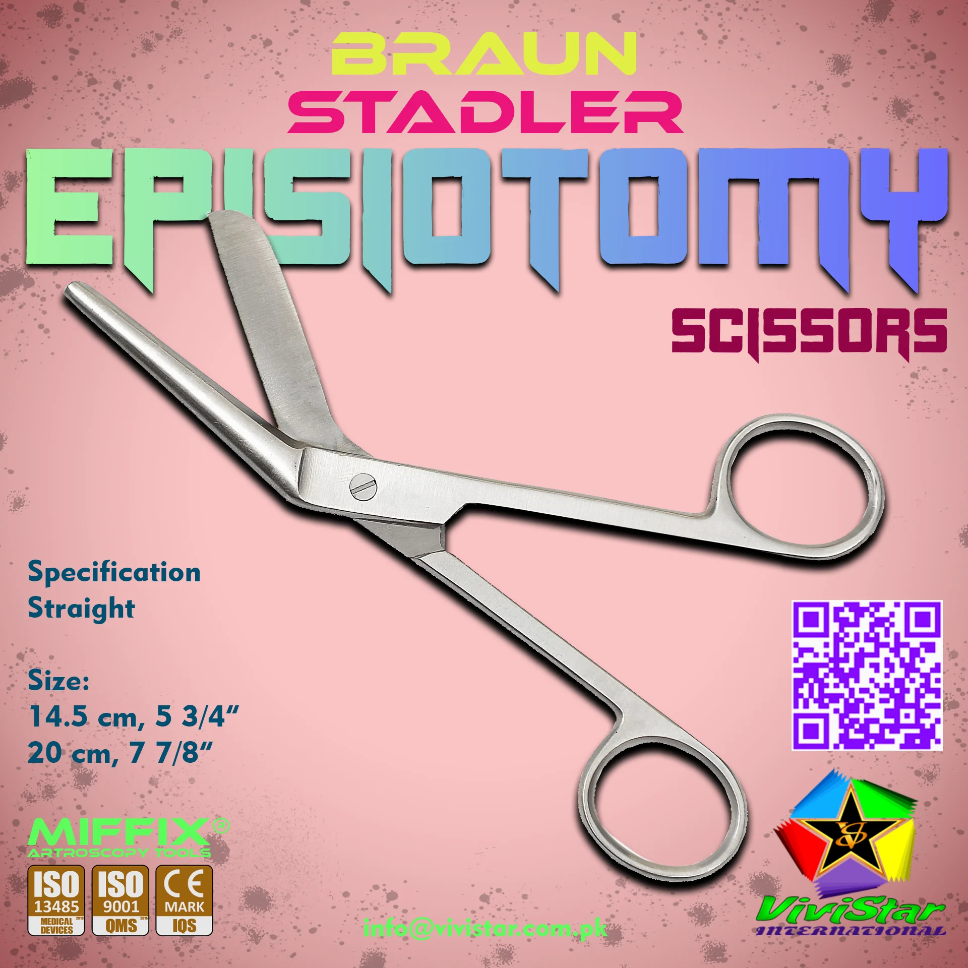 The Braun-Stadler Episiotomy Scissors are a cornerstone of obstetric surgery, specifically engineered to perform precise mediolateral or midline incisions during labor