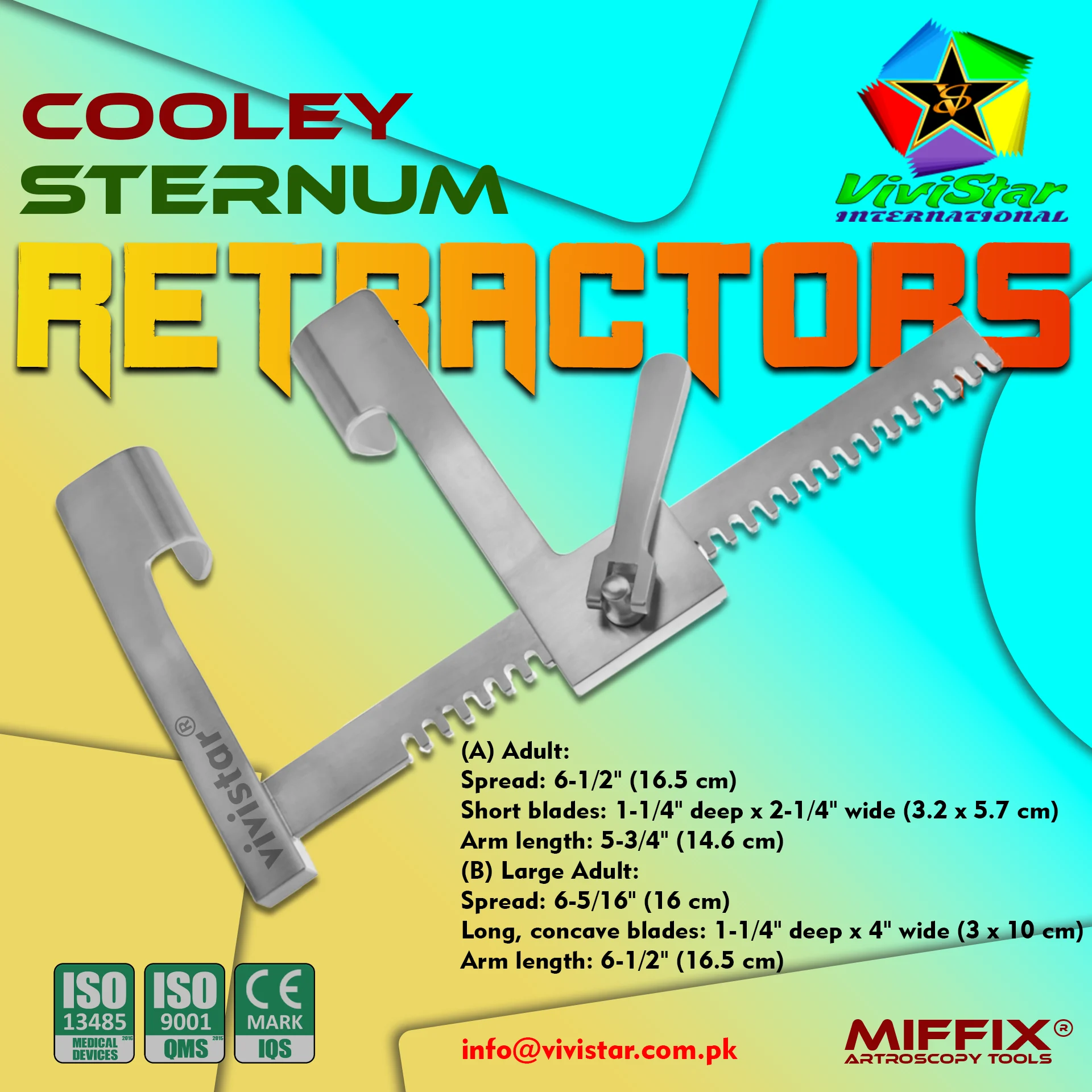 Cooley Sternum Retractors Premium Thoracic Access Solutions