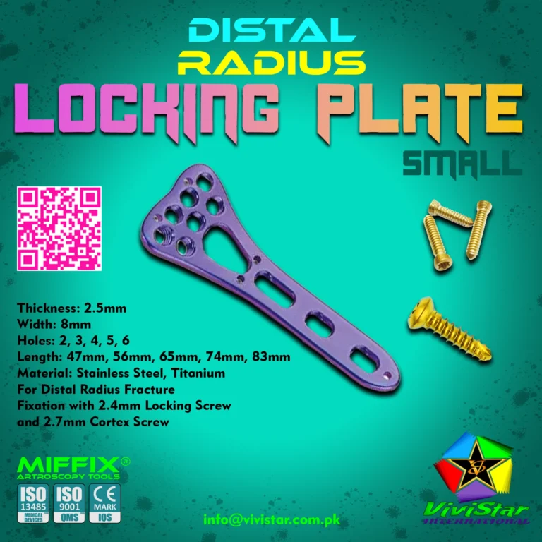 Advanced Volar & Dorsal Fixation for Complex Wrist Fractures The Distal Radius Locking Plate is a premier orthopedic solution specifically engineered for the fixation of intra-articular and extra-articular fractures of the distal radius