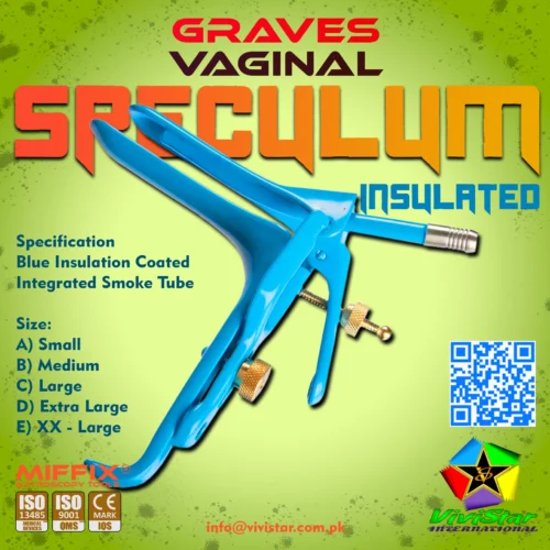 Elevate your clinical standards with the Graves Vaginal Speculum, the industry standard for pelvic examinations and electrosurgical procedures. This specialized instrument is engineered with a high-durability Blue LLETZ/LEEP Insulation Coating
