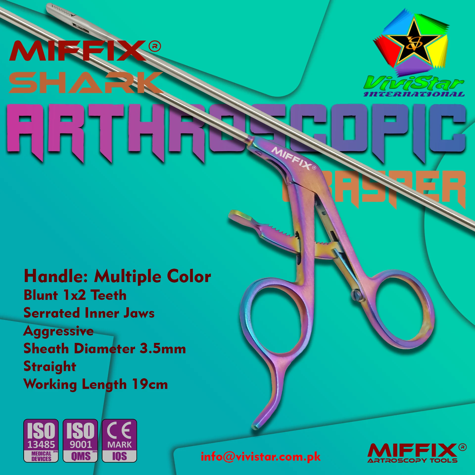 MIFFIX® Shark Arthroscopic Grasper