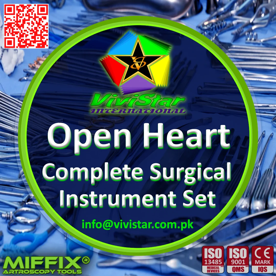Open Heart Complete Surgical Instrument Set The Definitive 257-Piece Collection for Cardiovascular Excellence