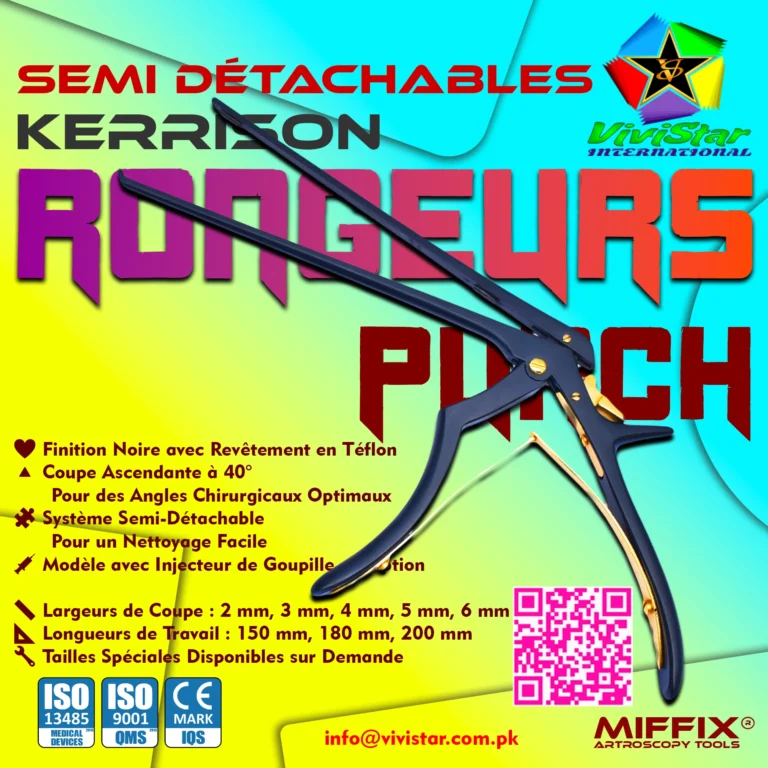 Le rongeur Kerrison semi-détachable Vivistar® représente le sommet de l'ingénierie pour la chirurgie rachidienne, neurologique et orthopédique