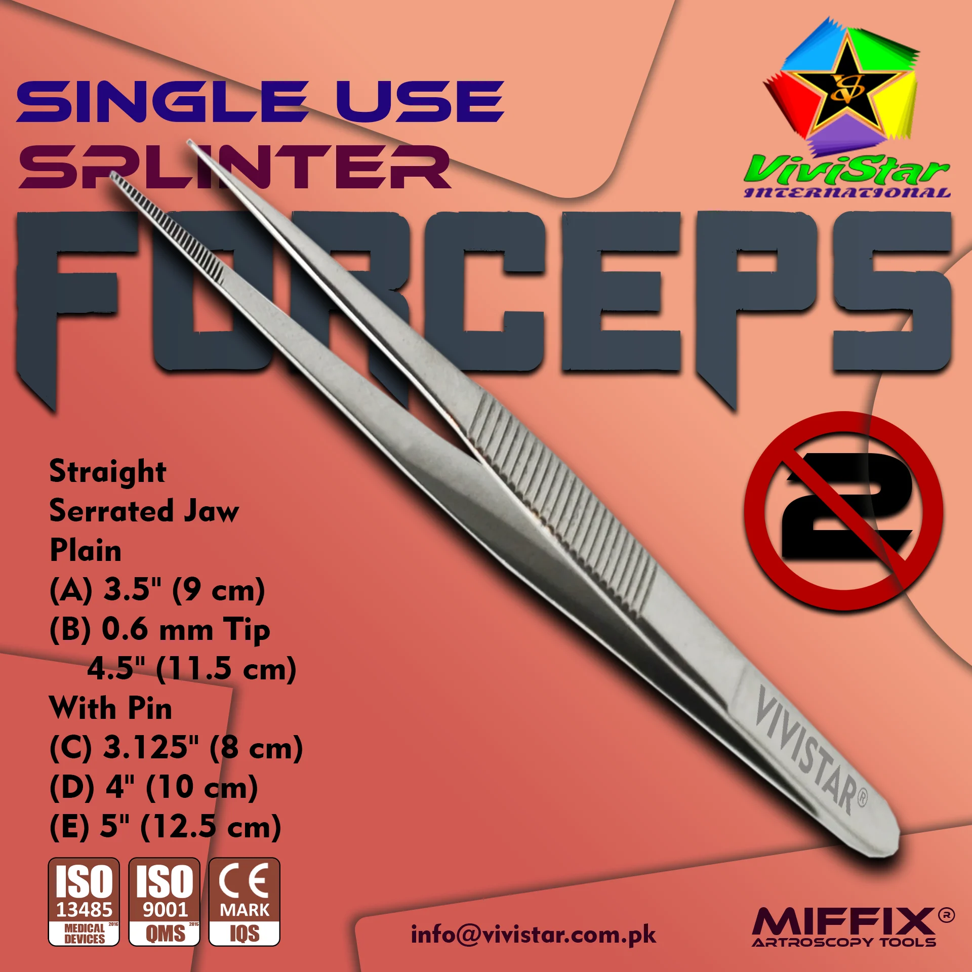 Disposable Splinter Forceps Precision Extraction Tools for Single-Use Applications