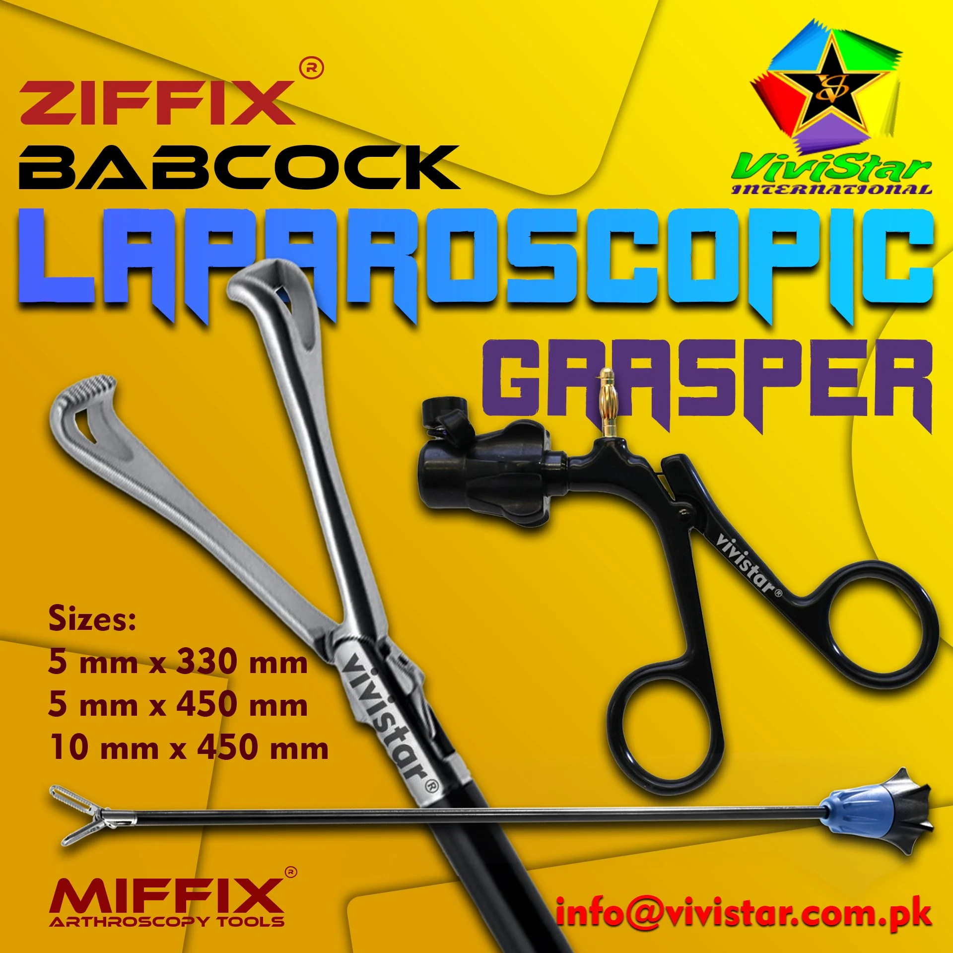 ZIFFIX® Babcock Laparoscopic Grasper