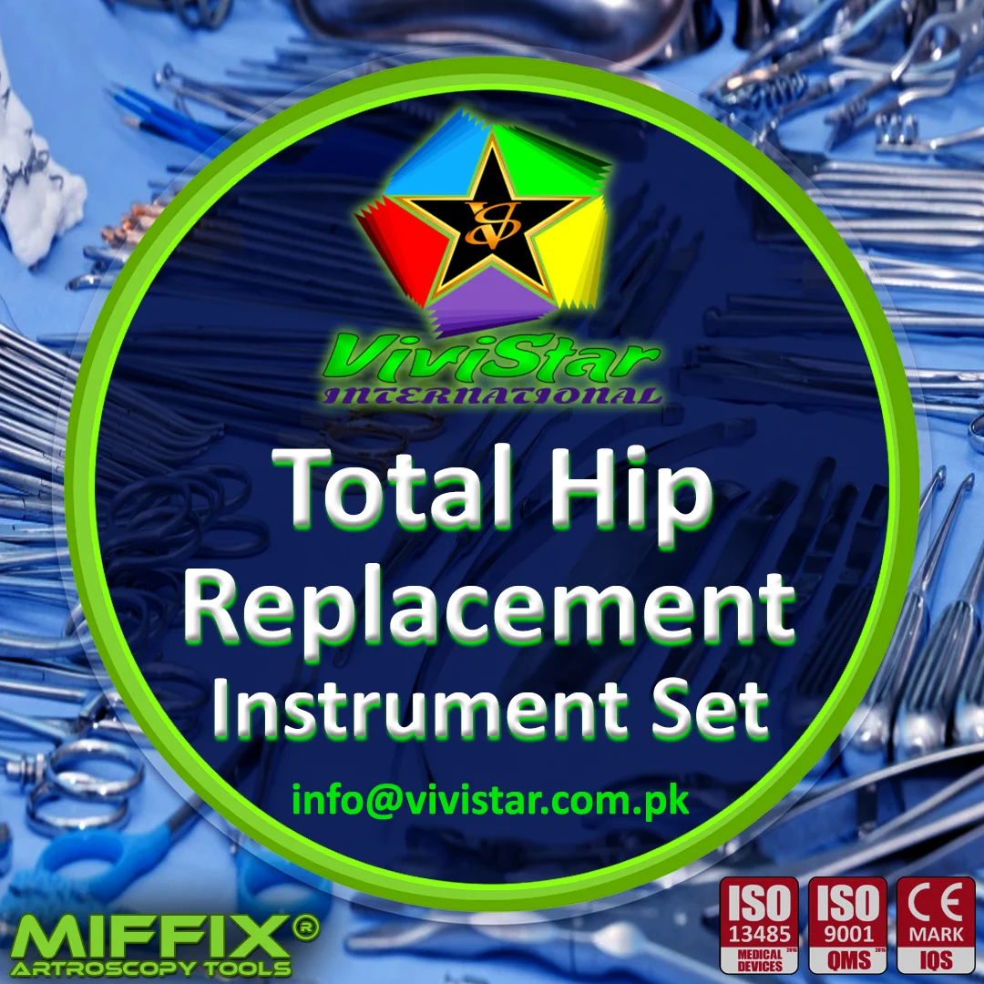 Total Hip Replacement (THR) Surgical Instrument Set Comprehensive Orthopedic Solutions for Primary & Revision Arthroplasty