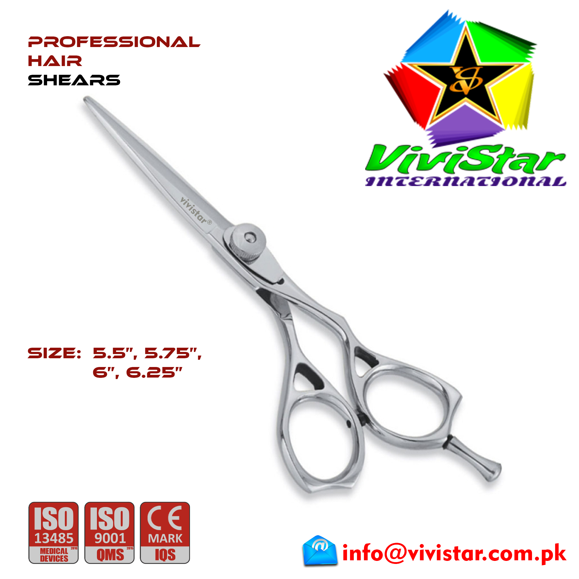 Professional hair shears Custom logo Barber scissors cutting shears set United States Pakistan United Kingdom Australia Standard Salon Sizes with Silver Finger Rest