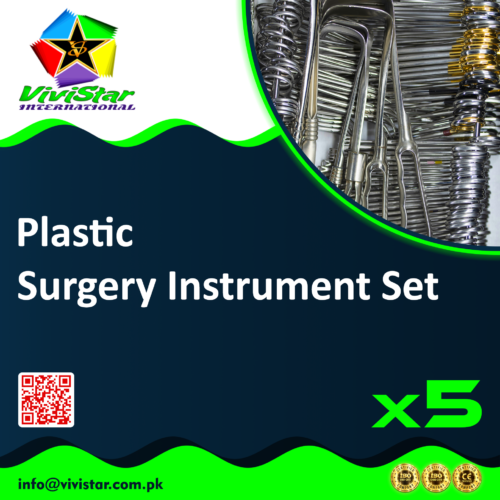 118 - Plastic Surgery Instrument Set aesthetic reconstructive procedures rhinoplasty blepharoplasty facelift liposuction abdominoplasty skin grafting Pack of 5 Sets Plastic Surgery Instrument Set aesthetic reconstructive procedures rhinoplasty blepharoplasty facelift liposuction abdominoplasty skin grafting Pack of 5 Sets Surgical Instruments Sialkot Pakistan Scissors Forceps Kerrison Rongeur USA Mexico Brazil Germany Africa Europe Spain