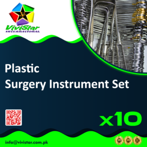 Plastic Surgery Instrument Set aesthetic reconstructive procedures rhinoplasty blepharoplasty facelift liposuction abdominoplasty skin grafting Pack of 10 Sets