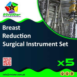 Breast Reduction Surgical Instrument Set mammaplasty breast lift mastopexy breast reconstruction revision breast surgery gynecomastia correction Halsted Mosquito Volkman Pack of 5 Sets