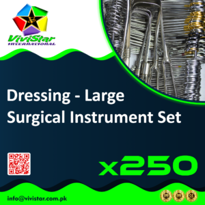 Dressing Surgical Instrument Set Large comprehensive high quality minor procedures wound suturing abscess drainage minor excisions post-operative care hospitals clinics emergency Pack of 250 Sets