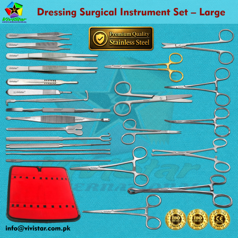 Dressing Surgical Instrument Set Large comprehensive high quality minor procedures wound suturing minor post-operative hospitals clinics emergency