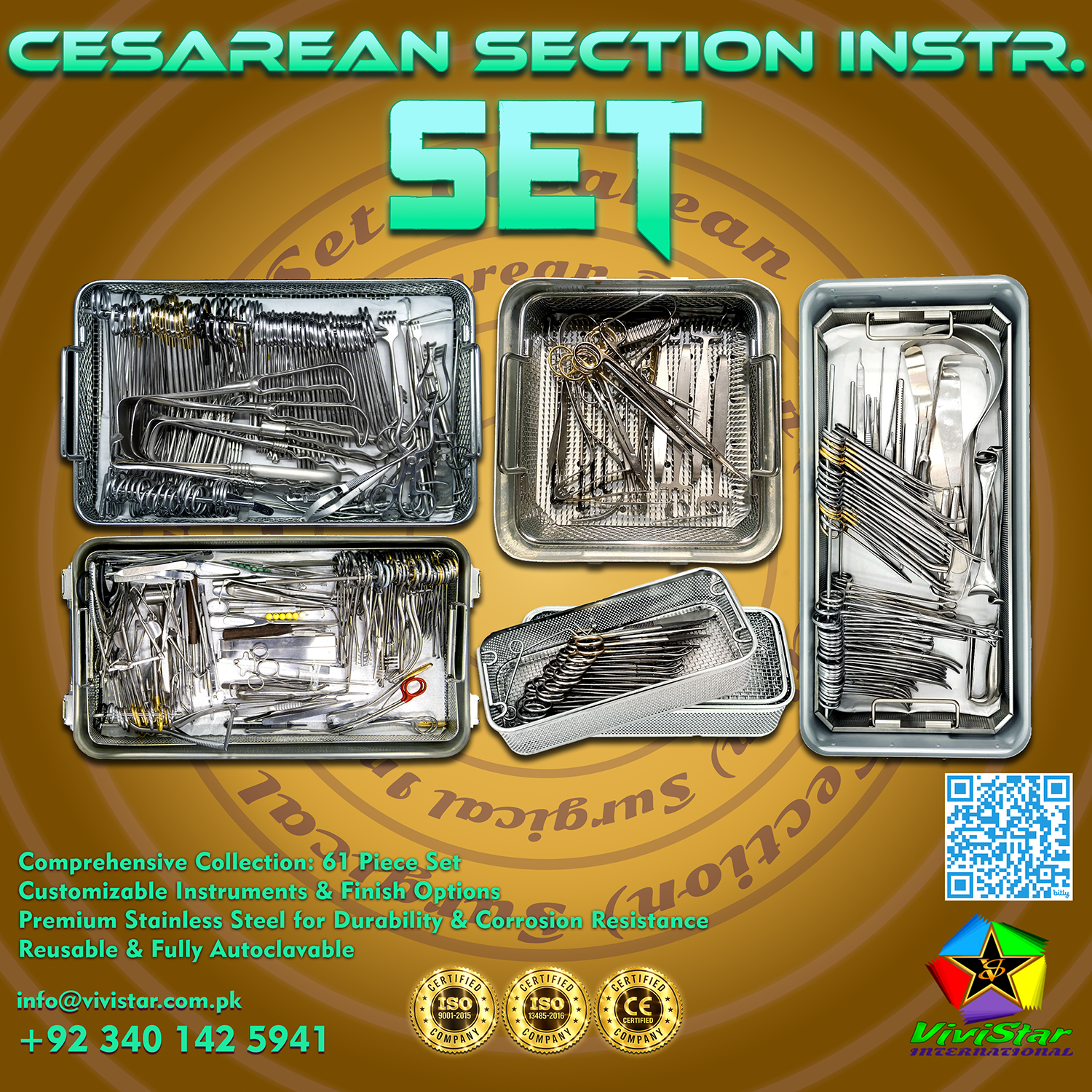 Kaiserschnitt-Besteckset (C-Section Set) Präzisionsinstrumente für den sicheren Start ins Leben