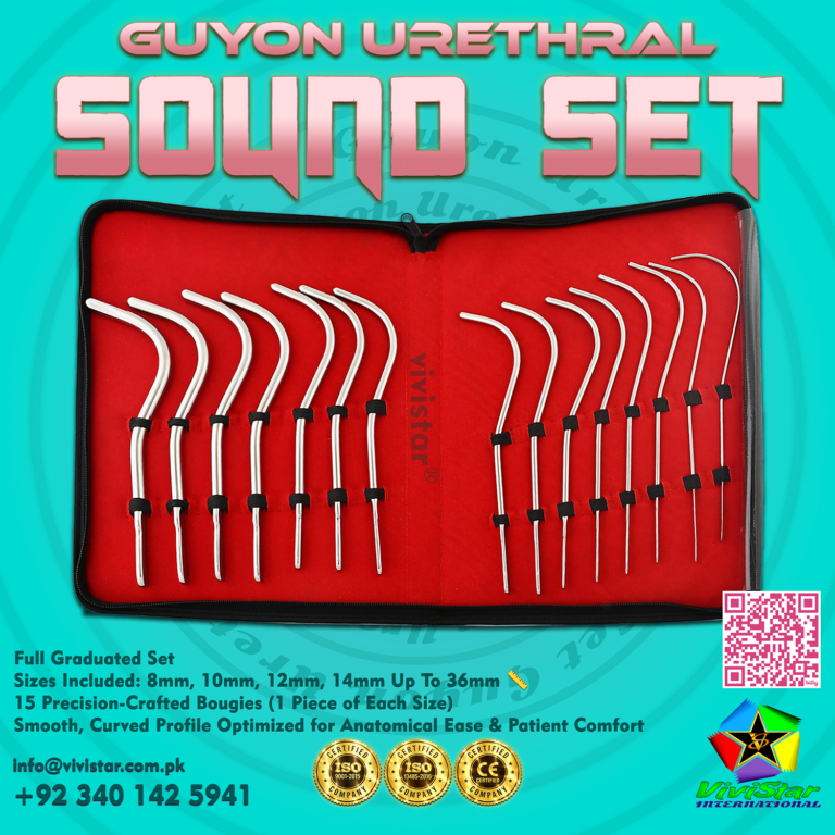 Guyon Urethral Sound 15 Pcs Set – Precision Urology Instruments