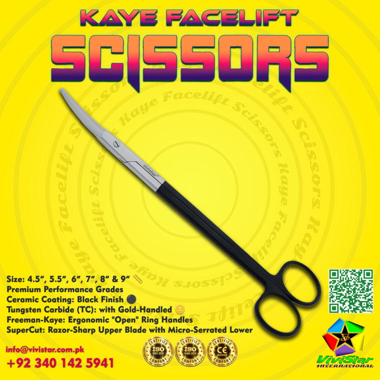 Kaye Facelift Scissors The Gold Standard for Premium Rhytidectomy and Soft Tissue Undermining