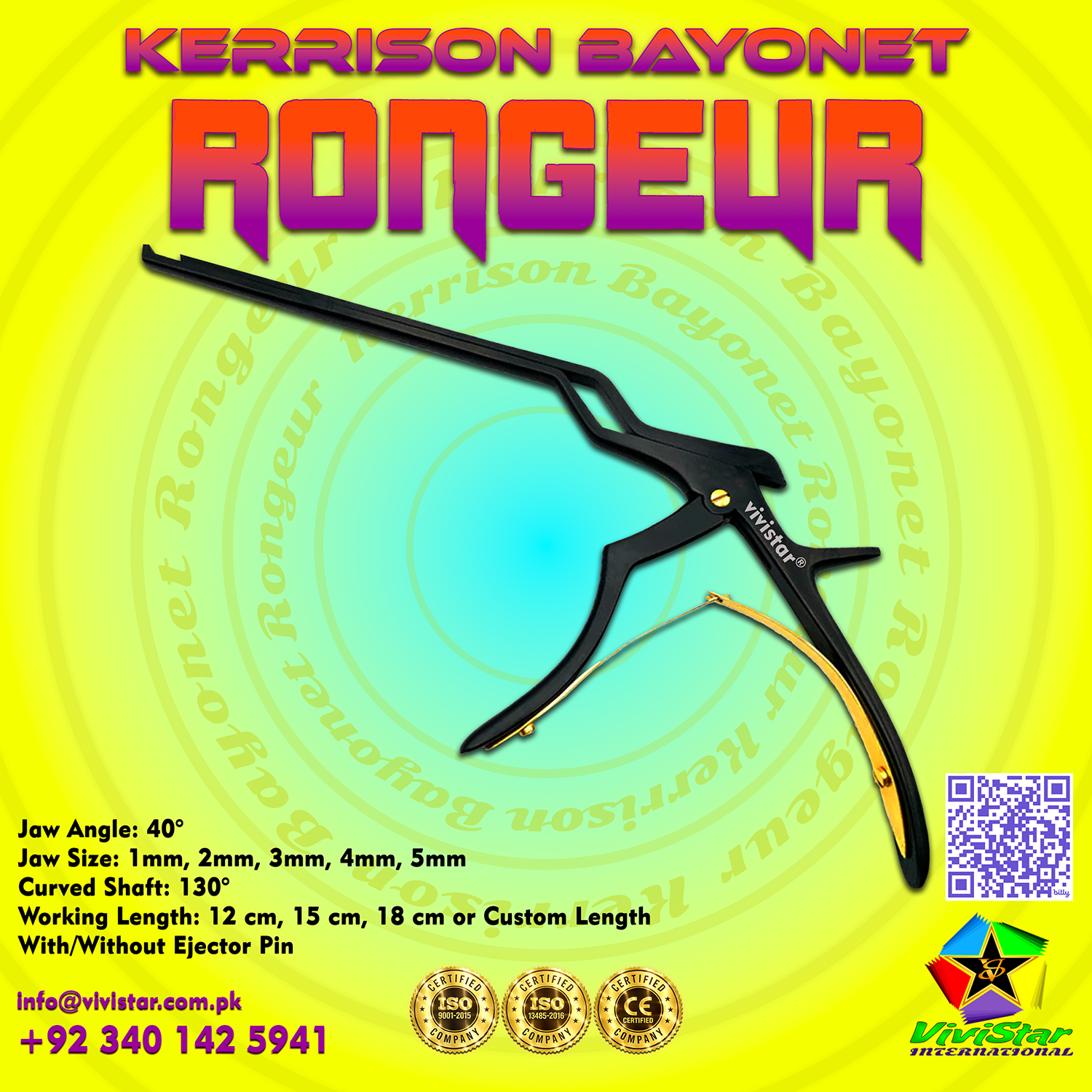 Kerrison Bayonet Rongeur – Precision in Neurosurgery & Spine Care
