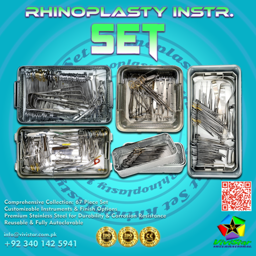 Rhinoplasty Instrument Set@0.5x مجموعة أدوات جراحة تجميل الأنف الاحترافية