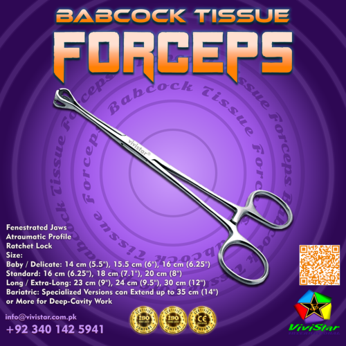 Babcock Tissue Forceps – The Gold Standard in Atraumatic Grasping