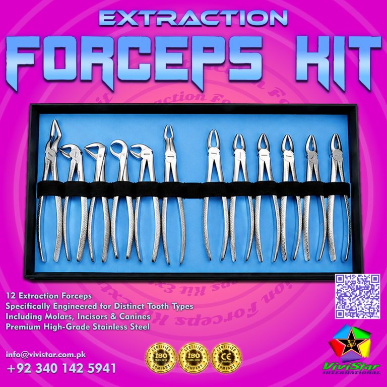 🦷 Dental Extraction Forceps Kit – The Master Set for Oral Surgery